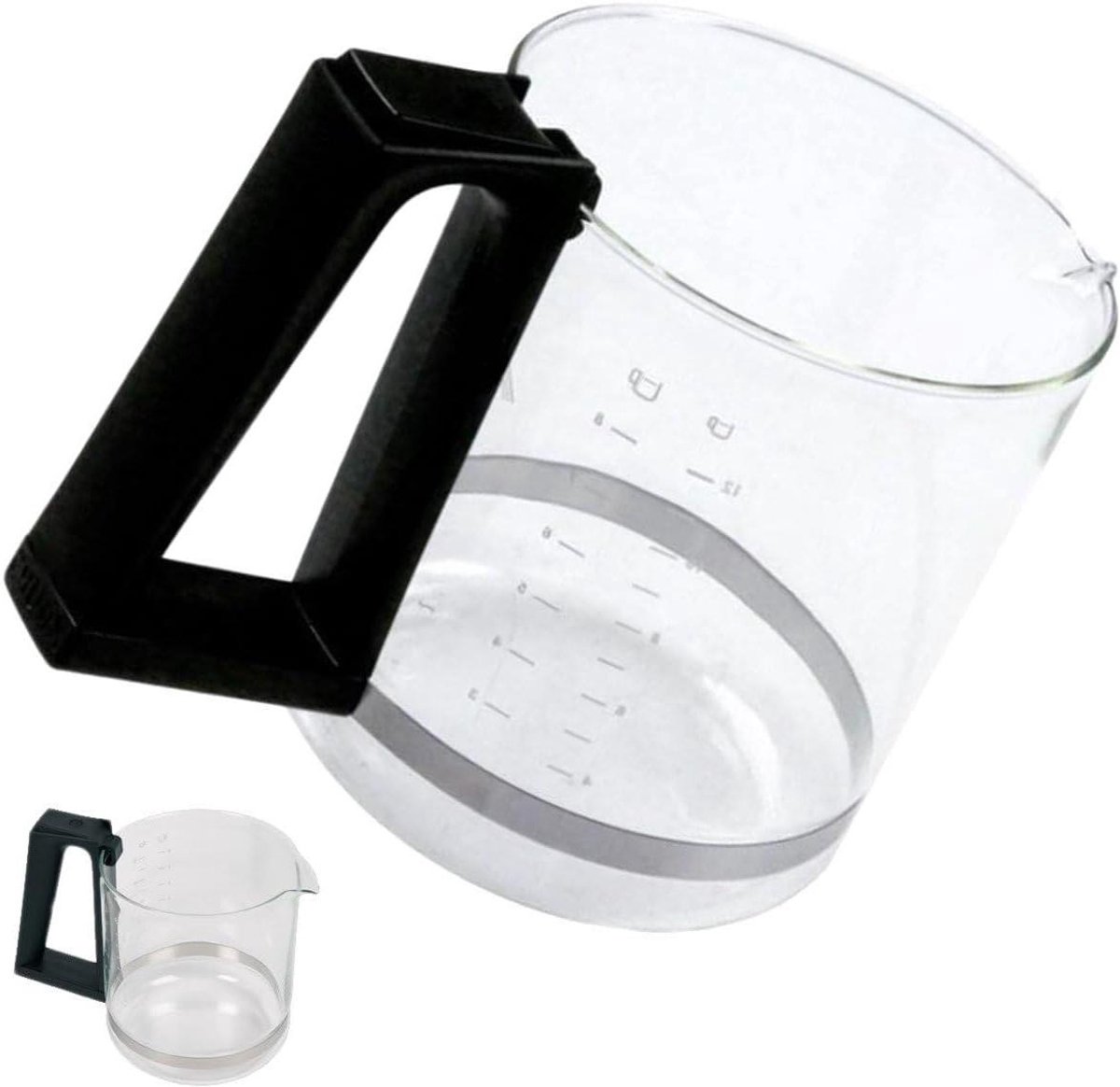 Koffiekan Glas - Koffiepot Vervangend - Koffie Bereiden - Origineel Reserveonderdeel - 1 Liter - Transparant
