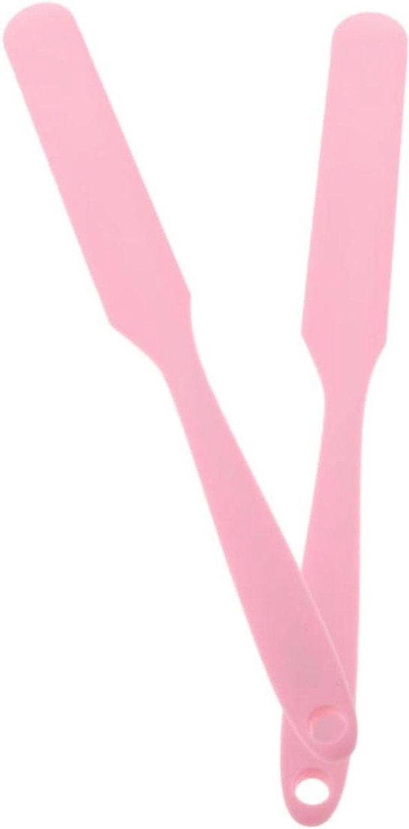 Waxstokjes Ontharen - Harsen Spatels - Gladde Huid - Brede Schraperrand - 24 cm - Roze