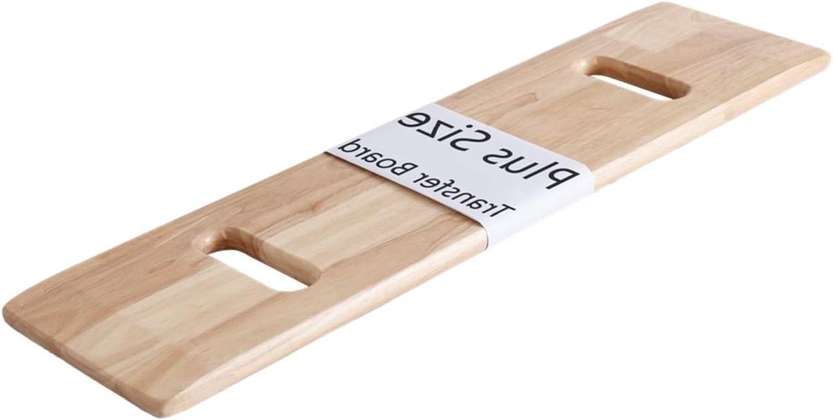 Transferplank - Schuifplank Hulpmiddel - Veilig Overbrengen - Extra Breed Dik - 91 x 25 cm - Houtkleur