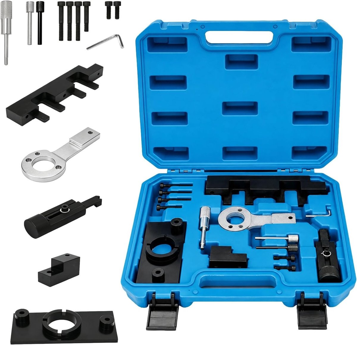15-delige motorinstelgereedschapset voor O-pel/Vauxhall 2.0 Cdti – nauwkeurige nokkenas-uitlijner, onderhoudsset voor ketting en tandriem, professioneel gereedschap voor motorreparatie