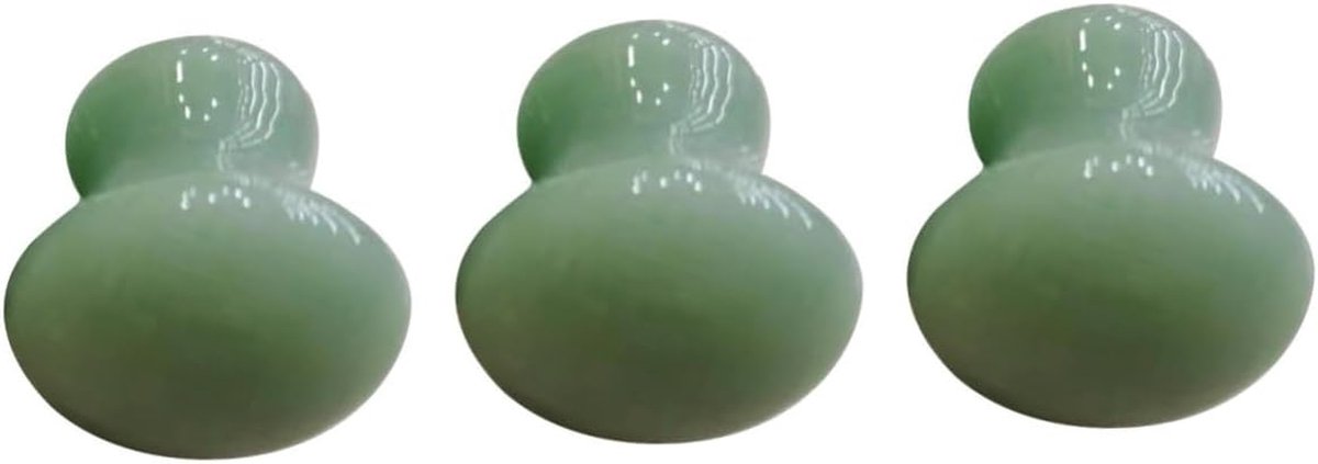 Massage Steen - Guasha Bord - Huidverzorging - Paddestoelvorm - 4x4x1 cm - Groen