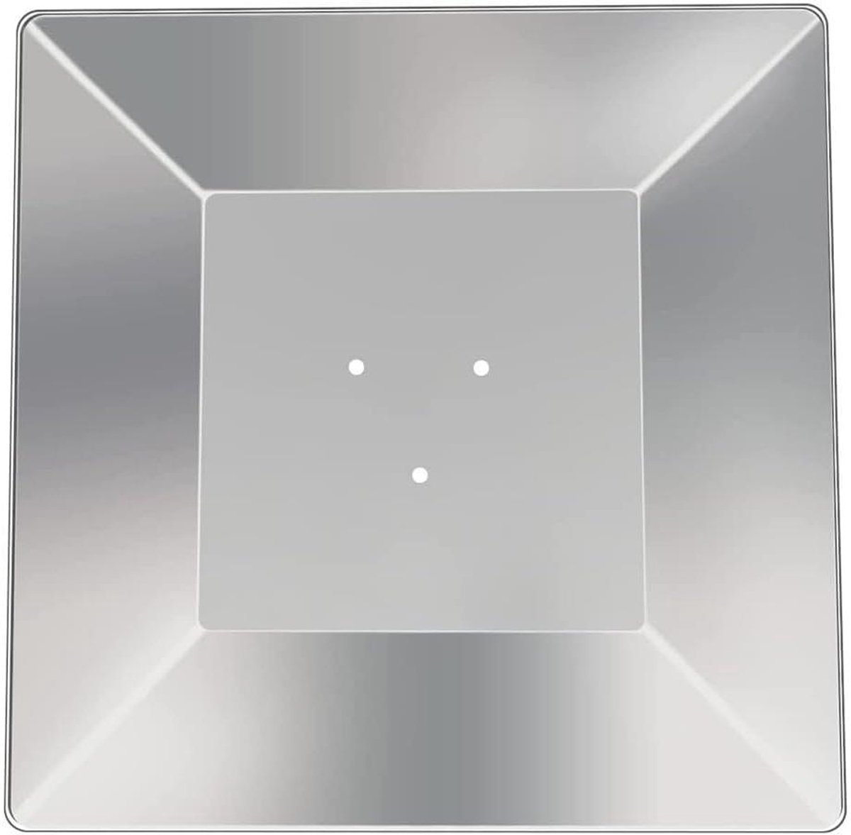 Vierkante Reflector - Warmtedeflector Terrasverwarmer - Buiten Verwarmen - Verbeterde Warmteverdeling - 7cm of 11cm Gatafstand - Zilver