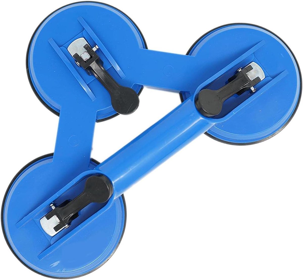 Drievoudige Zuignap Lifter - Glaslifter Handzuignap - Zware Items Verplaatsen - Hoge Zuigkracht - 100 kg - Zwart