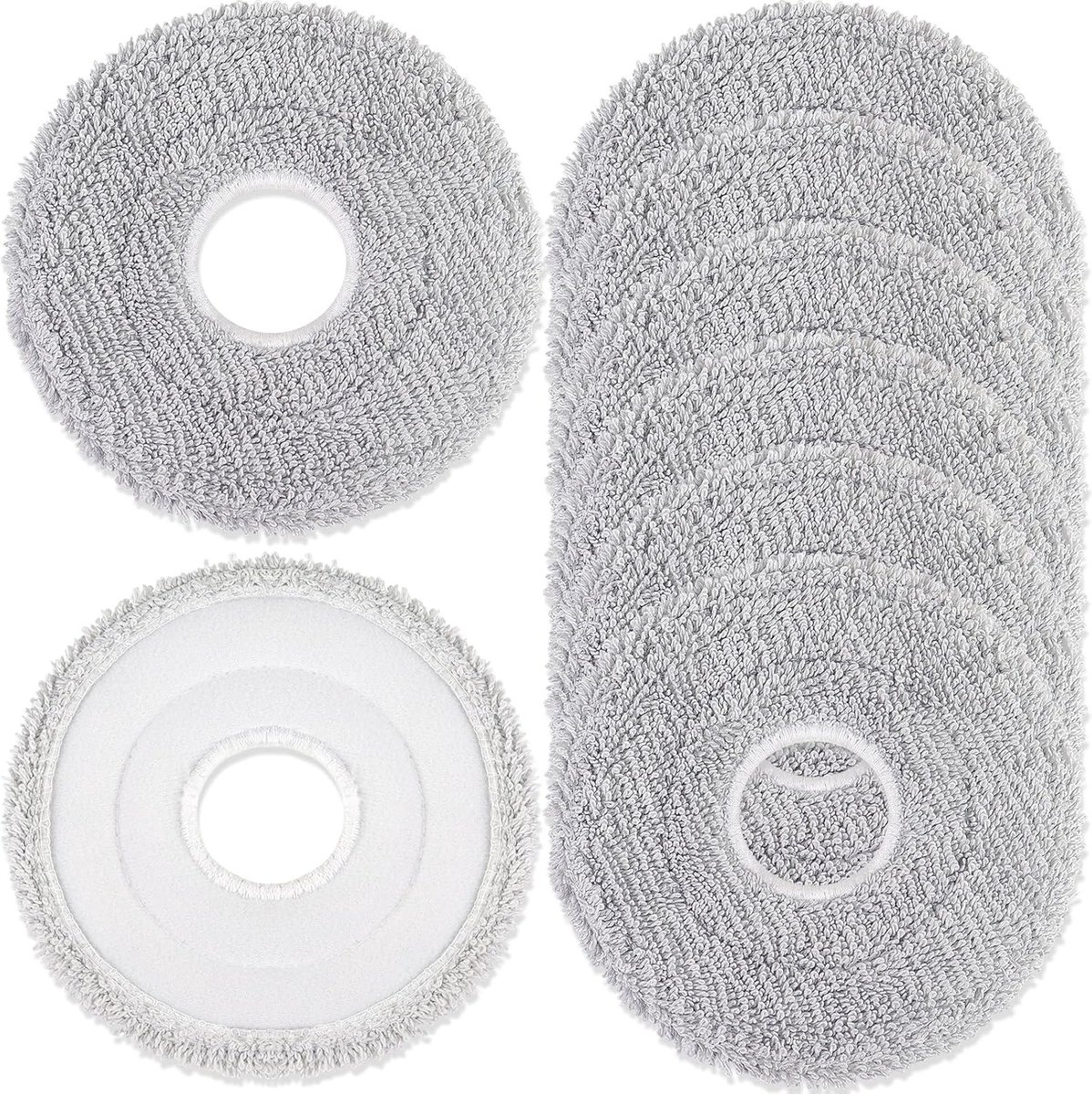 8 Stuks Wisdoeken voor Dreame L10s/X40/L40/AE/L40S/X50/L50S/L50 Pro Ultra | voor Xiaomi X20+ Pro/Max/5, Mova E30/E40/P50/V50 Ultra robotstofzuiger, herbruikbaar, wasbaar, reservedoek