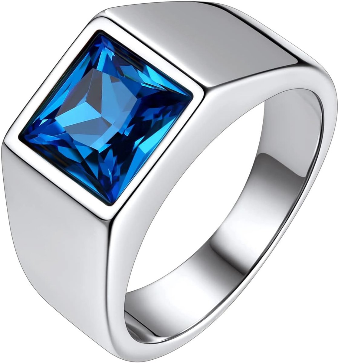 Ringen Liefde Engagement Promise Bruiloft Band voor Mannen Vrouwen, Sprankelende Volledige Zirconia Gesimuleerde Solitaire Diamant Ring