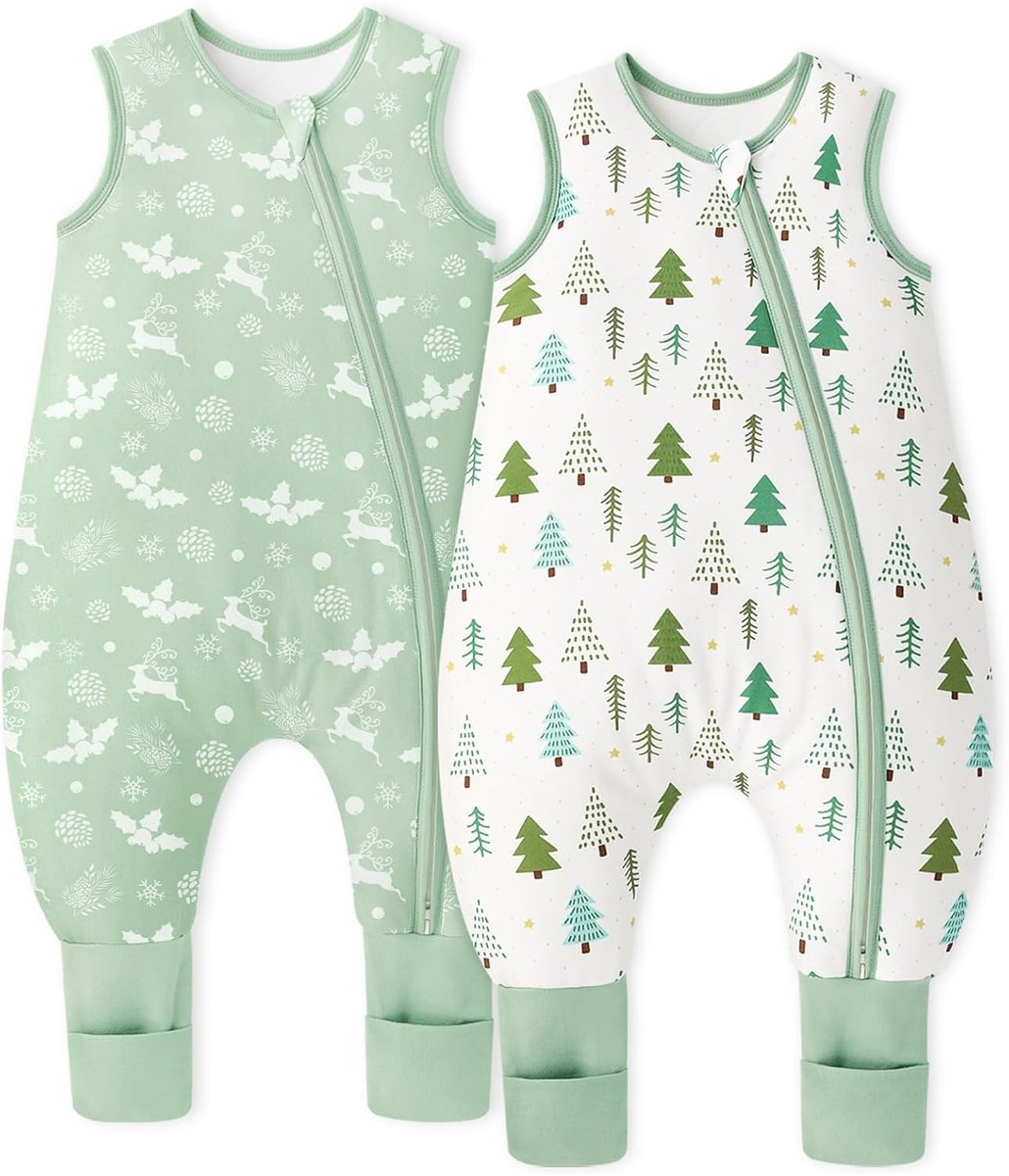 Babyslaapzak met voeten 1,5 TOG - katoen - zacht en huidvriendelijk - voor jongens en meisjes - ShopVlot