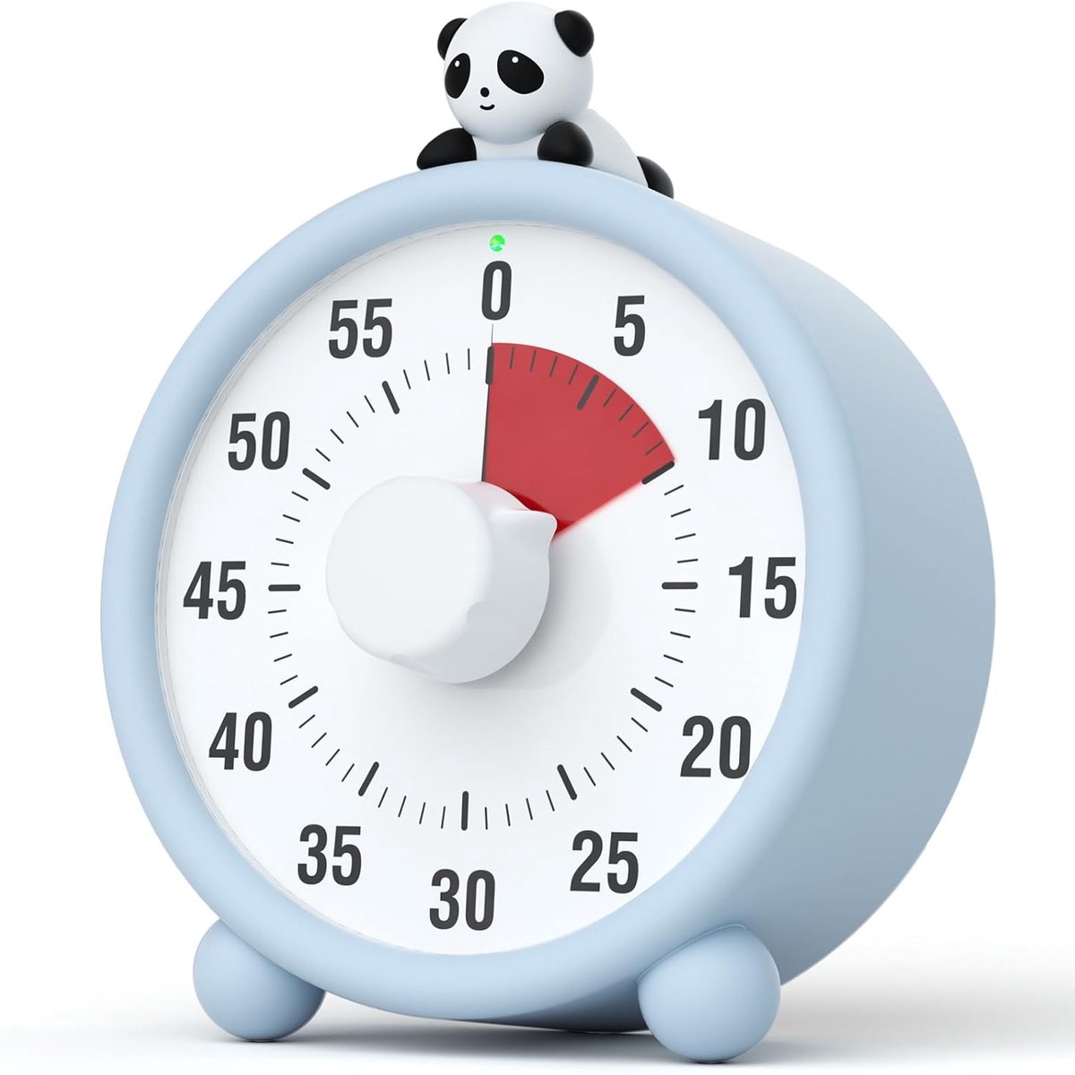 Visuele timer, 60 minuten, countdown-timer voor kinderen en volwassenen, stille kortetermeter met oplaadbare accu, tijdmanagement, gereedschap voor thuis, school, kantoor