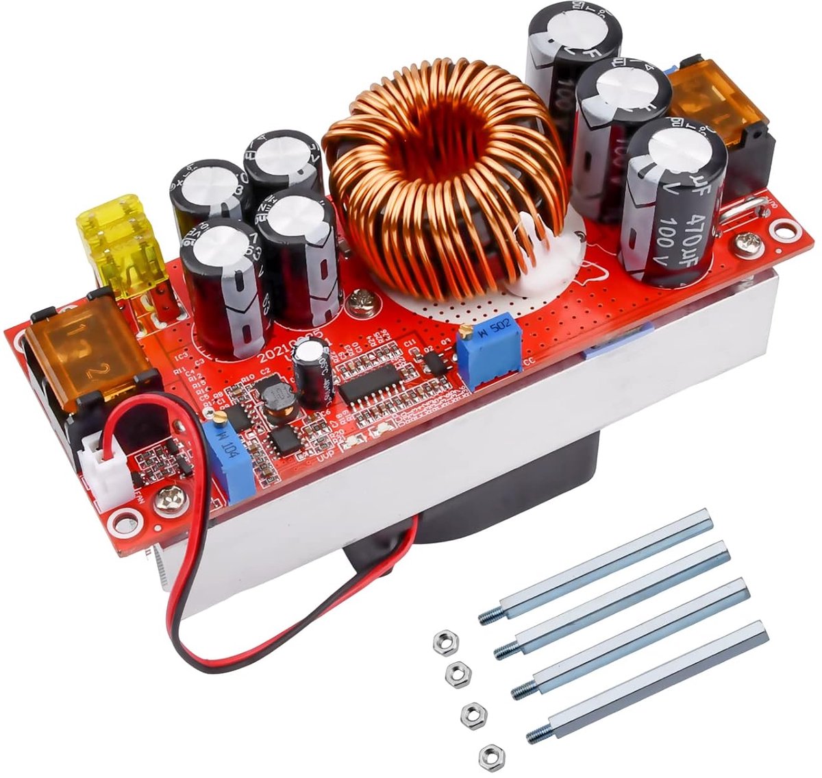 1800 W 40 A DC-DC Boost Converter, opwaartse converter, constante voedingsmodule 12-60 V tot 12 V-90 V