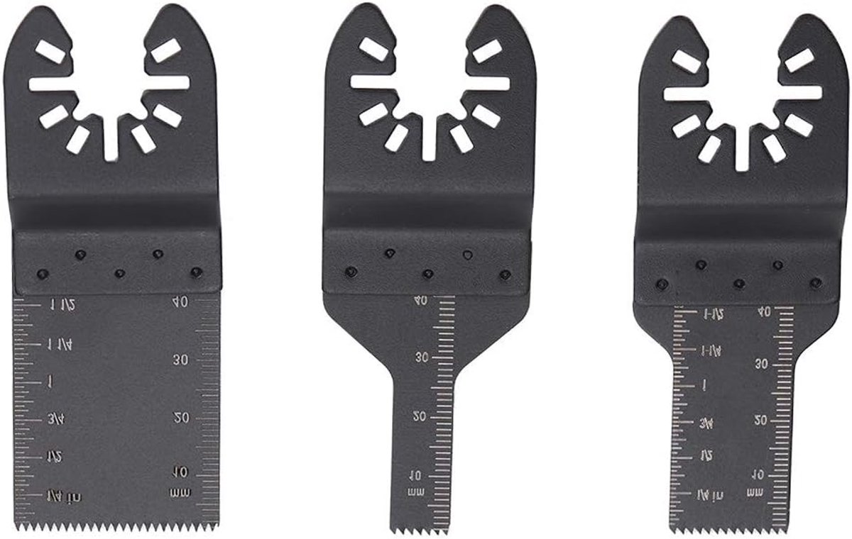 3PCS Metaal Hout Oscillerend Multitool Blad 10mm Multi Tool Quick Release Exactheid Zaagbladen Koolstofstaal Snijgereedschap voor Metaal Hout Kunststof