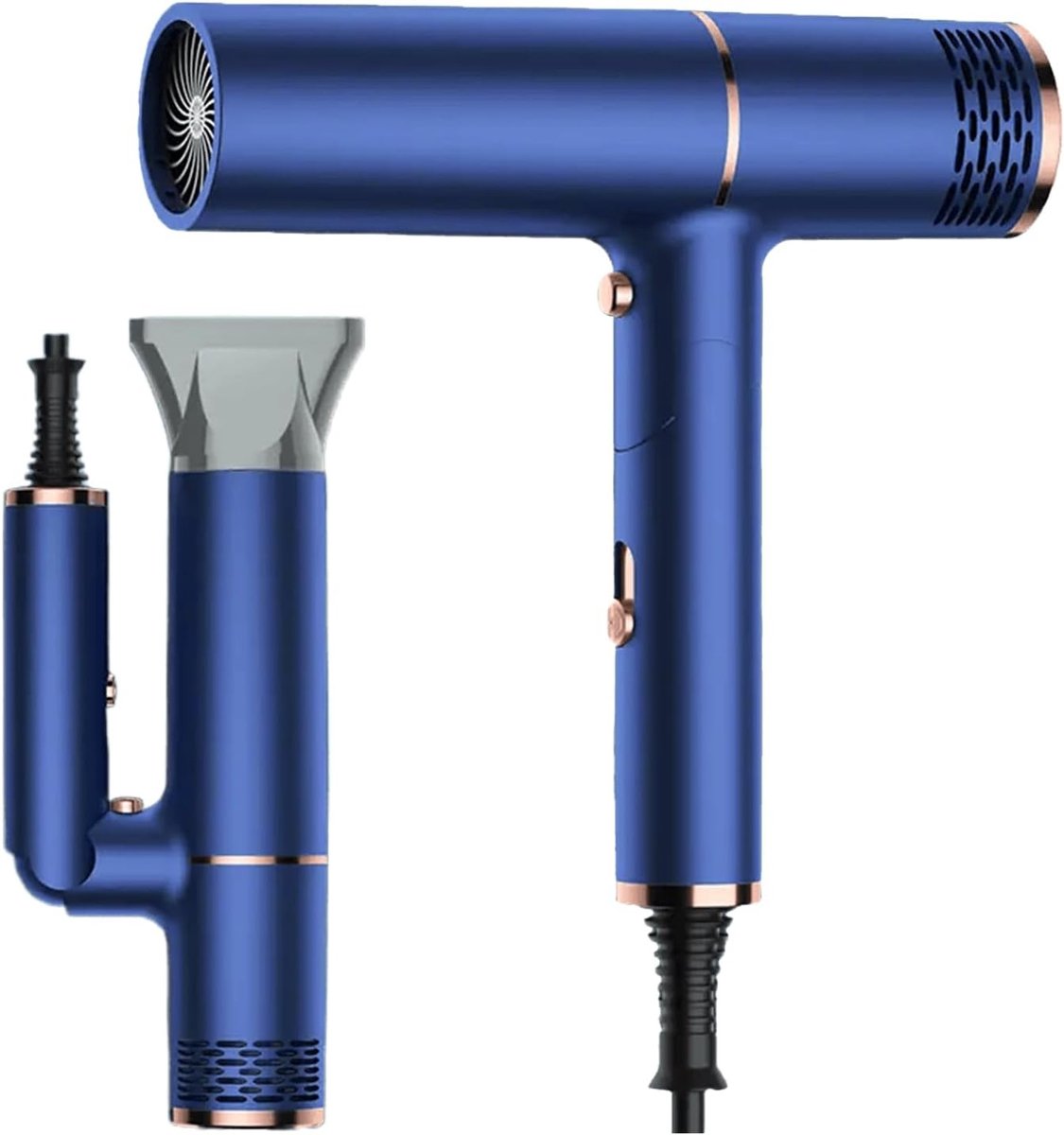 Ionische Reishaardroger - Blauw - Opvouwbaar - Sneldrogend - Voor alle haartypes