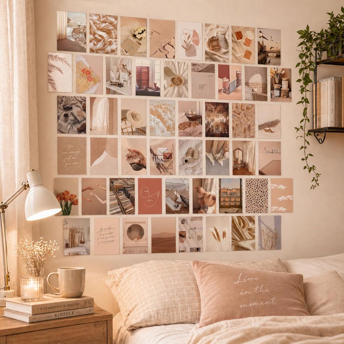 Ansichtkaarten, set van 50 stuks, motivatiekaarten, landschappen, levensmomenten, met spreuken met levenswijsheden, vintage feeling, voor op kantoor, 120 dubbelzijdige kaarten in doos (M9013)