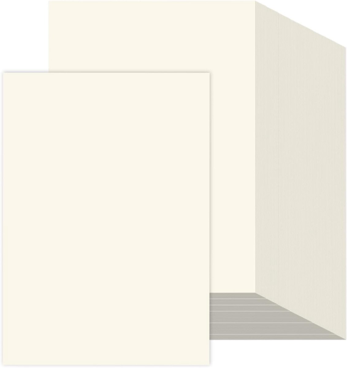 200 x printerpapier ivoor DIN A4, 120 g, 210 x 297 mm, ivoorcrèmepapier voor knutselen, tekenen en kopiëren