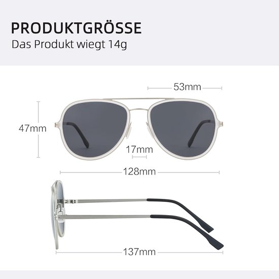Gepolariseerde Zonnebril Aviator-zonnebril Lichtgewicht TR-frame UV400-bescherming Outdoor Zonneschermbril — afbeelding 5