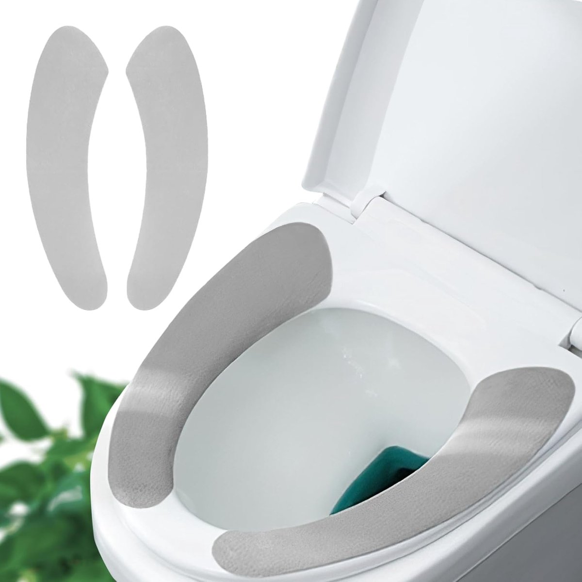 Thin and Warm Toilet Seat Cover - Self-adhesive, Adjustable and Cut to Size, Comfortable and Easy to Clean, Perfect - ShopVlot