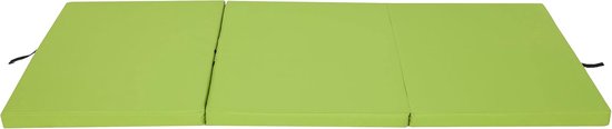 Vouwmatras - Gastenmatras Slaapmat - Kamperen Ontspannen - Afneembare Wasbare Hoes - 195 x 80 cm - Lindegroen — afbeelding 3