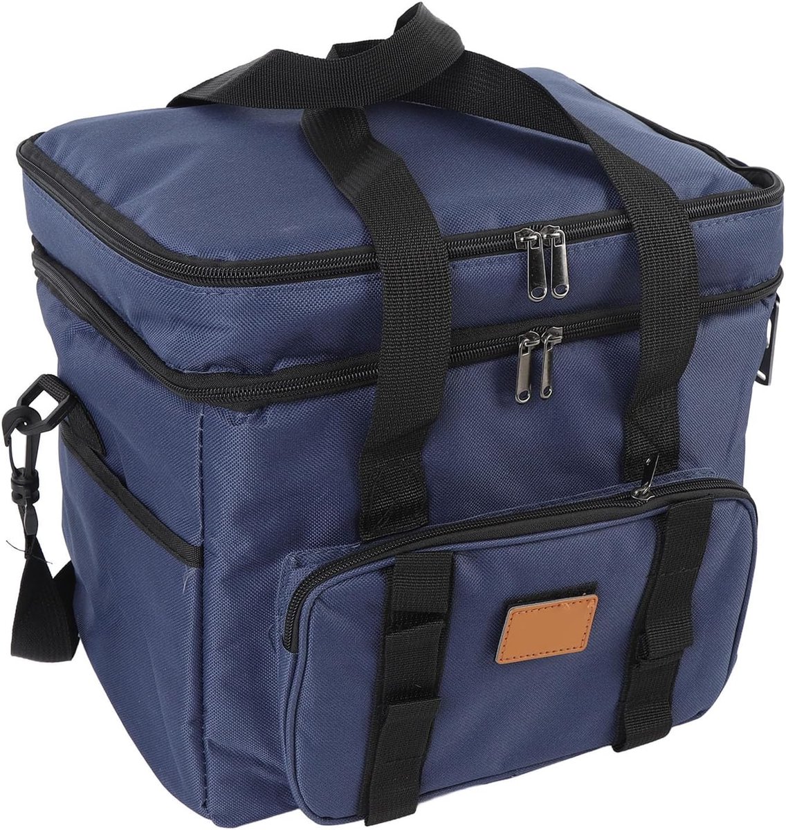 SnelShoppen - Grote Capaciteit Geïsoleerde Koeltas - Draagbare Picknicktas voor Camping, Buiten, Feest, Waterdicht, Hoogwaardig Isolatiemateriaal, Mee