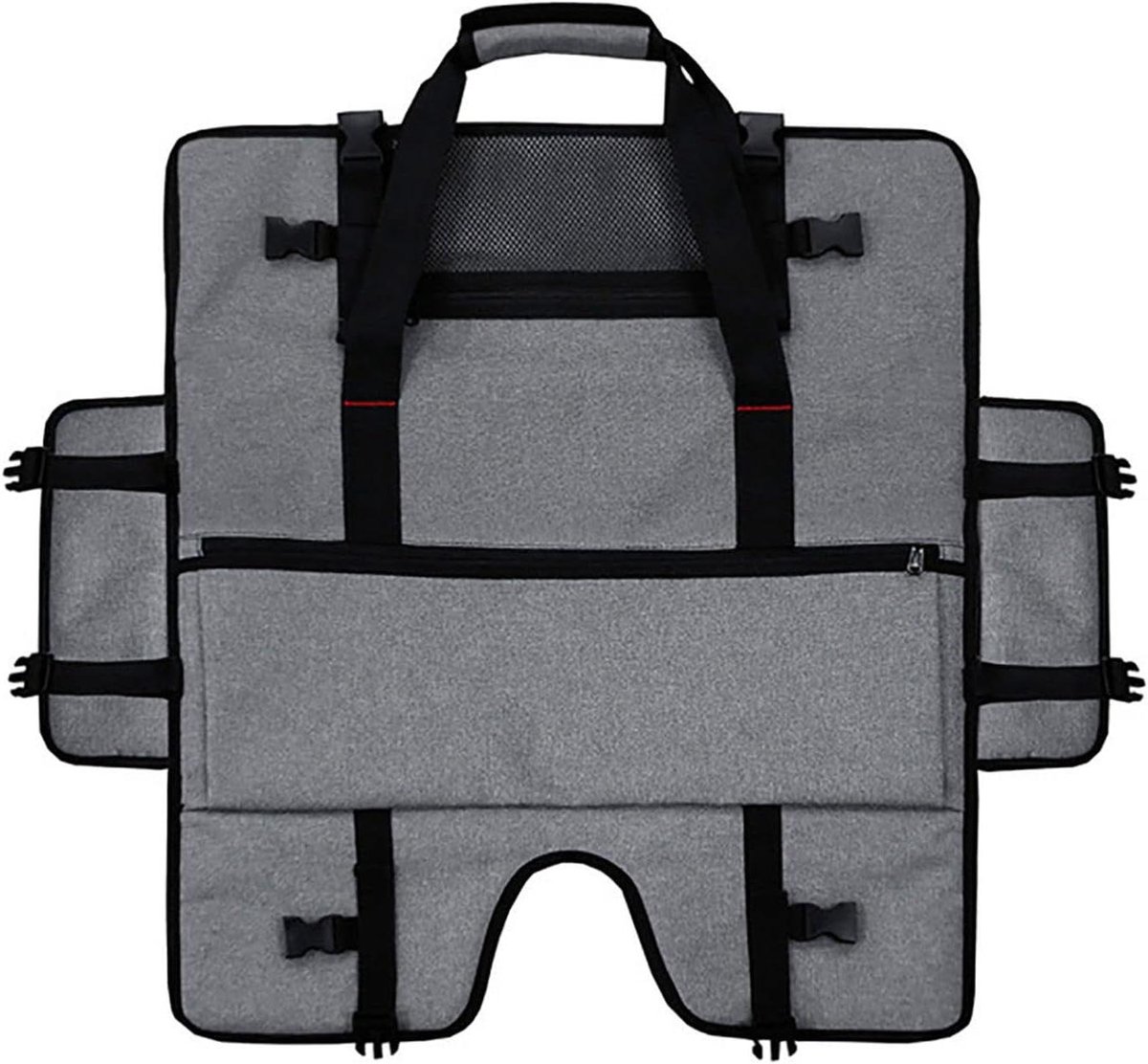 Monitor Draagtas - Scherm Opbergtas - Computer Transport - Verstelbare Gespen - 20-24 inch - Grijs