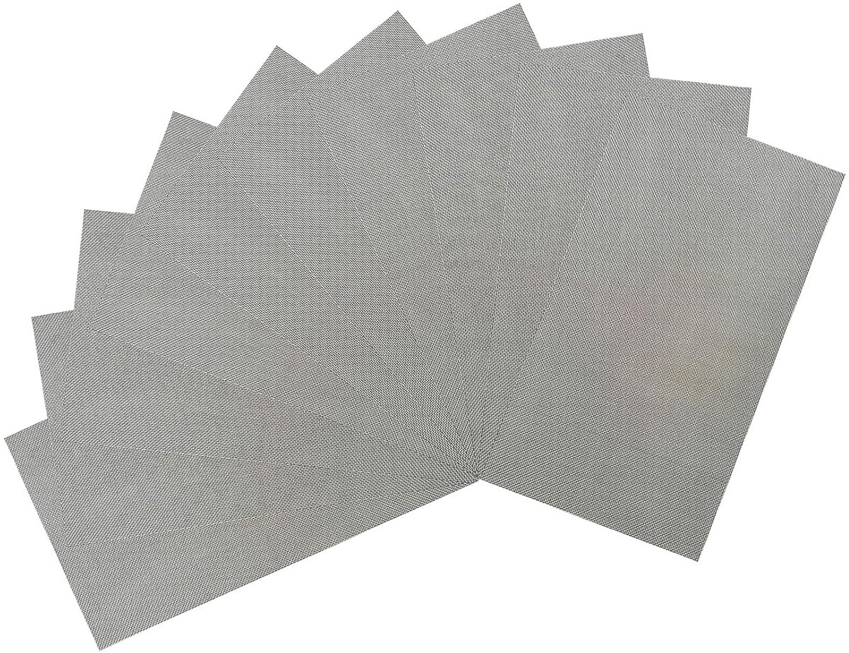 SnelShoppen - 10 Stuks 304 RVS Draadgaas Vellen 120 Mesh Fijn Metaal, Multifunctioneel Insectengaas Scherm - Filtergaas Blad Filtratie Doek Knaagdierg