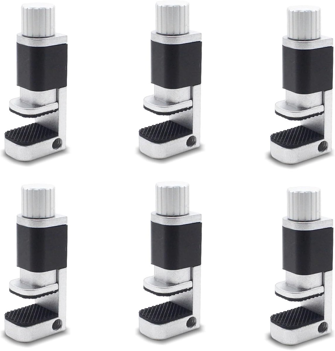 Lcd-displayklem 6 stuks verstelbaar - aluminiumlegering - met rubberen pads - ideaal voor reparaties - ShopVlot