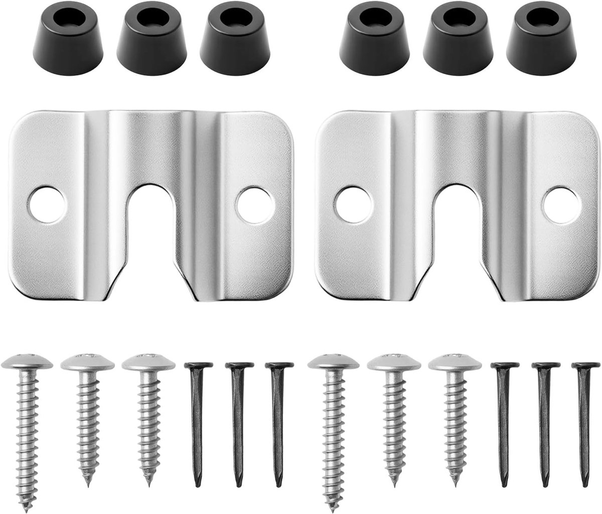 Set of 2 Portable Dart Board Holders, Robust Wall Mount for Dartboards with Screws, Nails and Stabilizers, Universal - ShopVlot