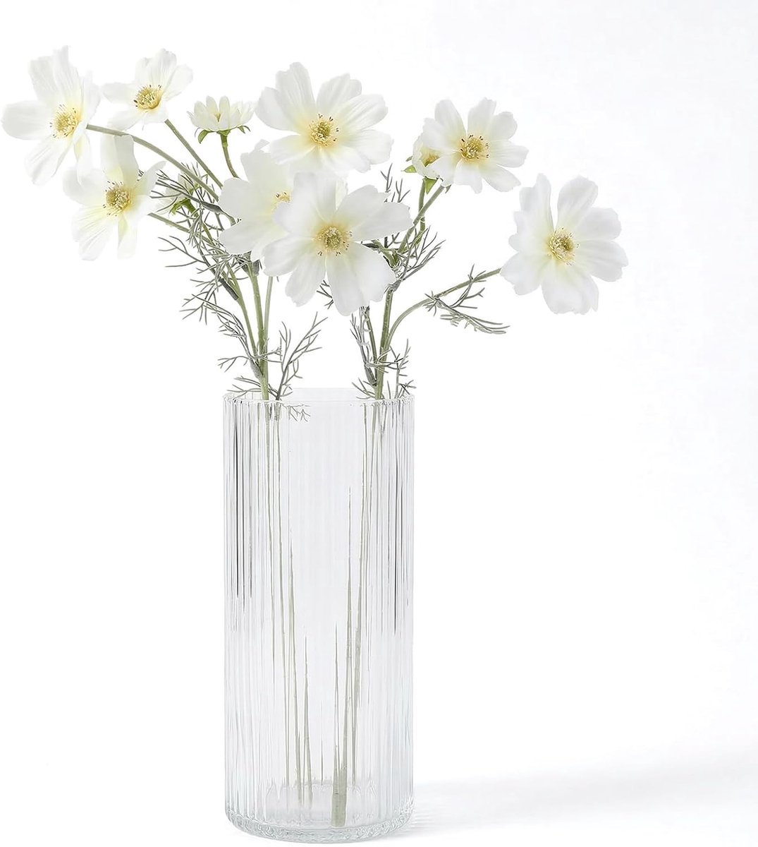 Kunstbloemen 60 cm - wit - als echt uiterlijk - perfect voor bruiloftsdecoratie - ShopVlot