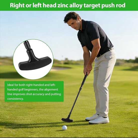 Verstelbare golfputter - uniseks mini-putter - uittrekbare schacht - ideaal voor indoor en outdoor training - SnelShoppen van Snelshoppen — afbeelding 2