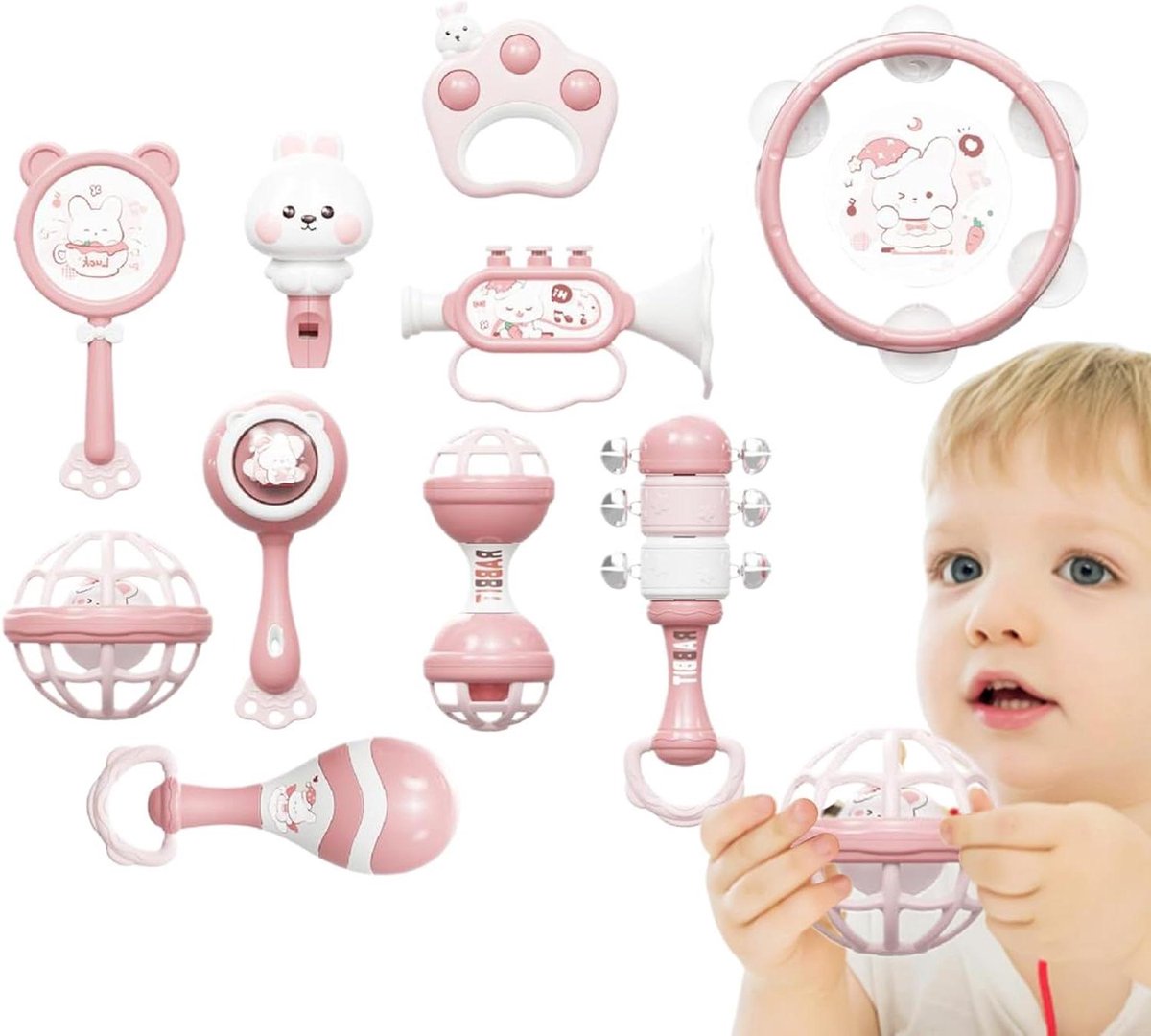 Kindermuziekinstrumenten Set - Baby Percussie Speelgoed - Vroeg Leren Muziek - Veilig ABS Materiaal