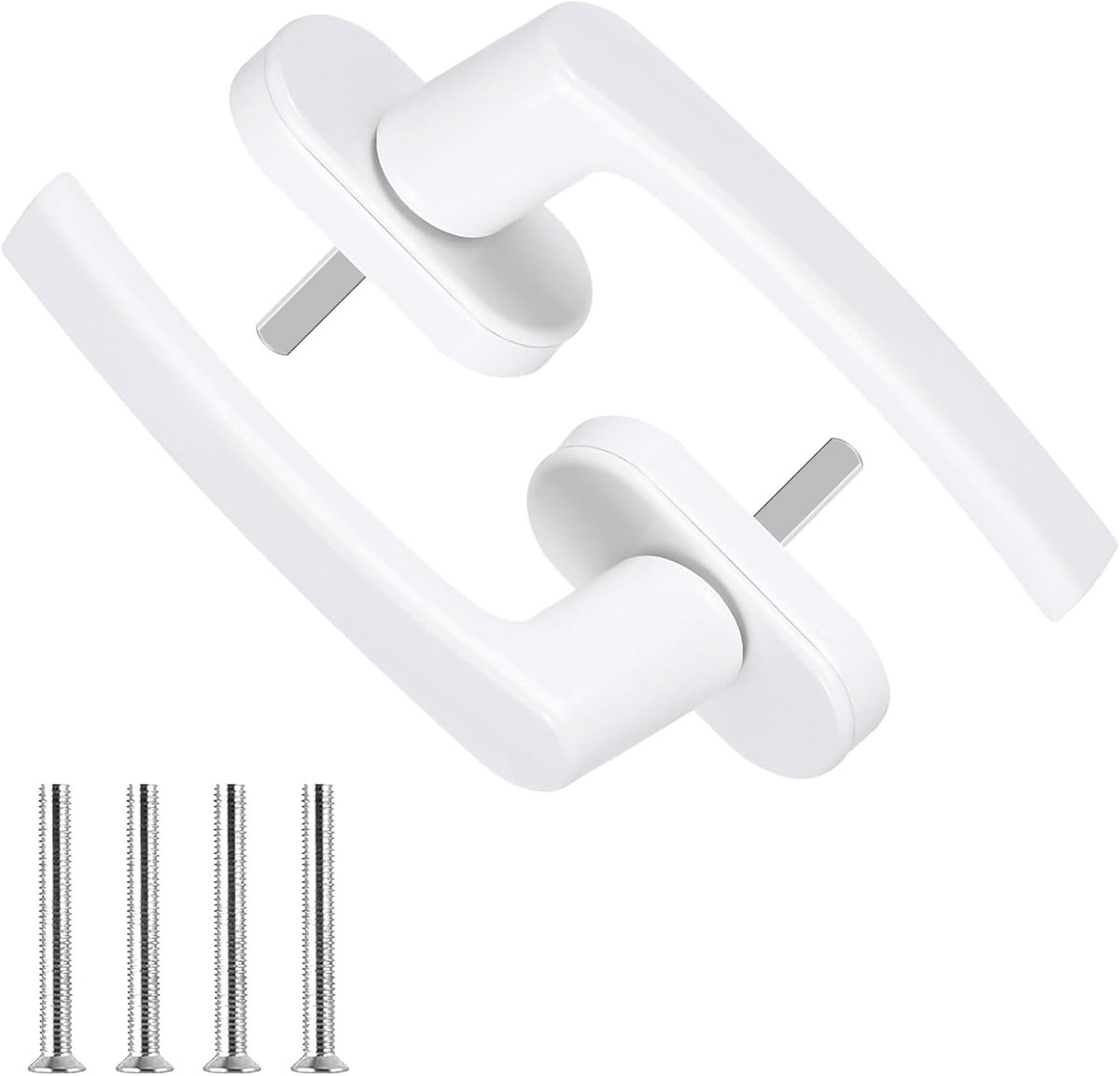SnelShoppen - Window Protection Window Lock Raamhandles Witte Raamsluiting Inbraakbeveiliging Stabiele Draailatch Extra Slot voor UPVC Ramen Balkon De