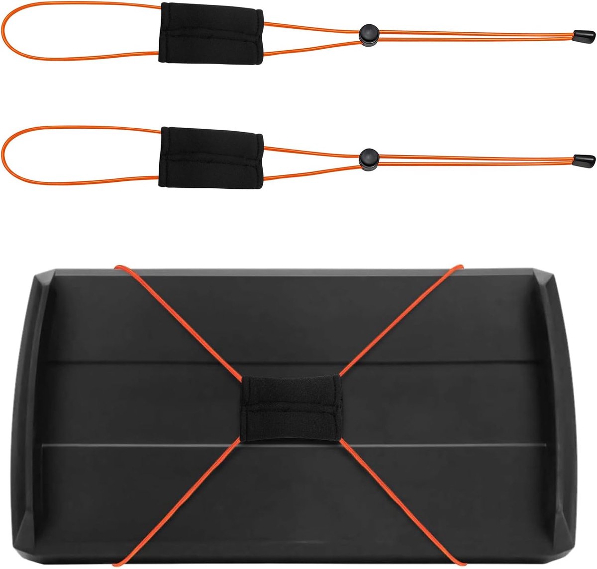 SnelShoppen - 2 Stuks Vis Vinder Beschermingsbanden Verstelbare Bungee Straps voor Vis Finder, Elastisch Materiaal, Geschikt voor Beveiliging tot 18 I