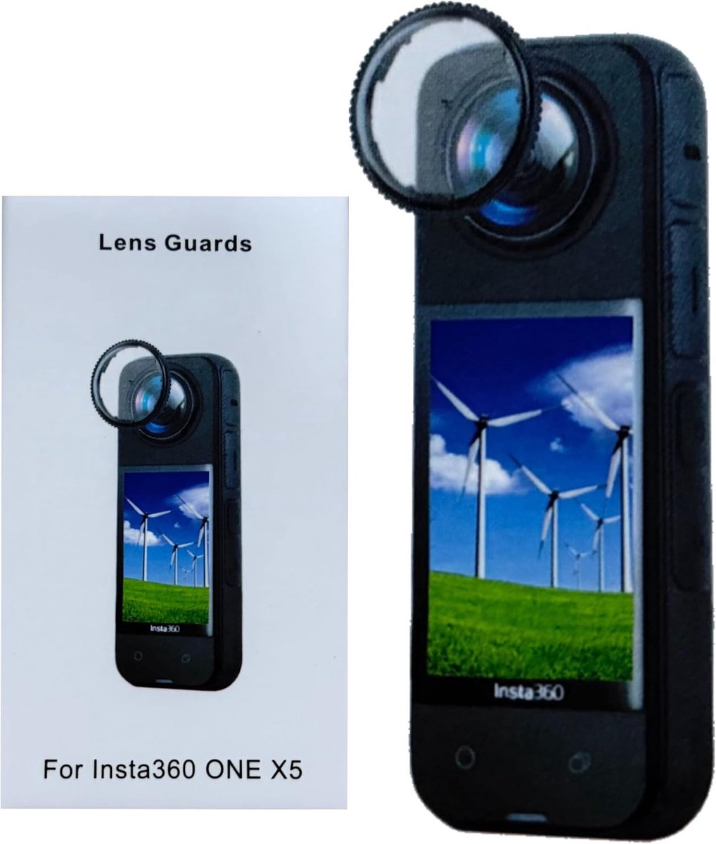 Lensbescherming voor Insta360 X5 - Krasbestendig - HD transparant - Perfecte pasvorm - ShopVlot