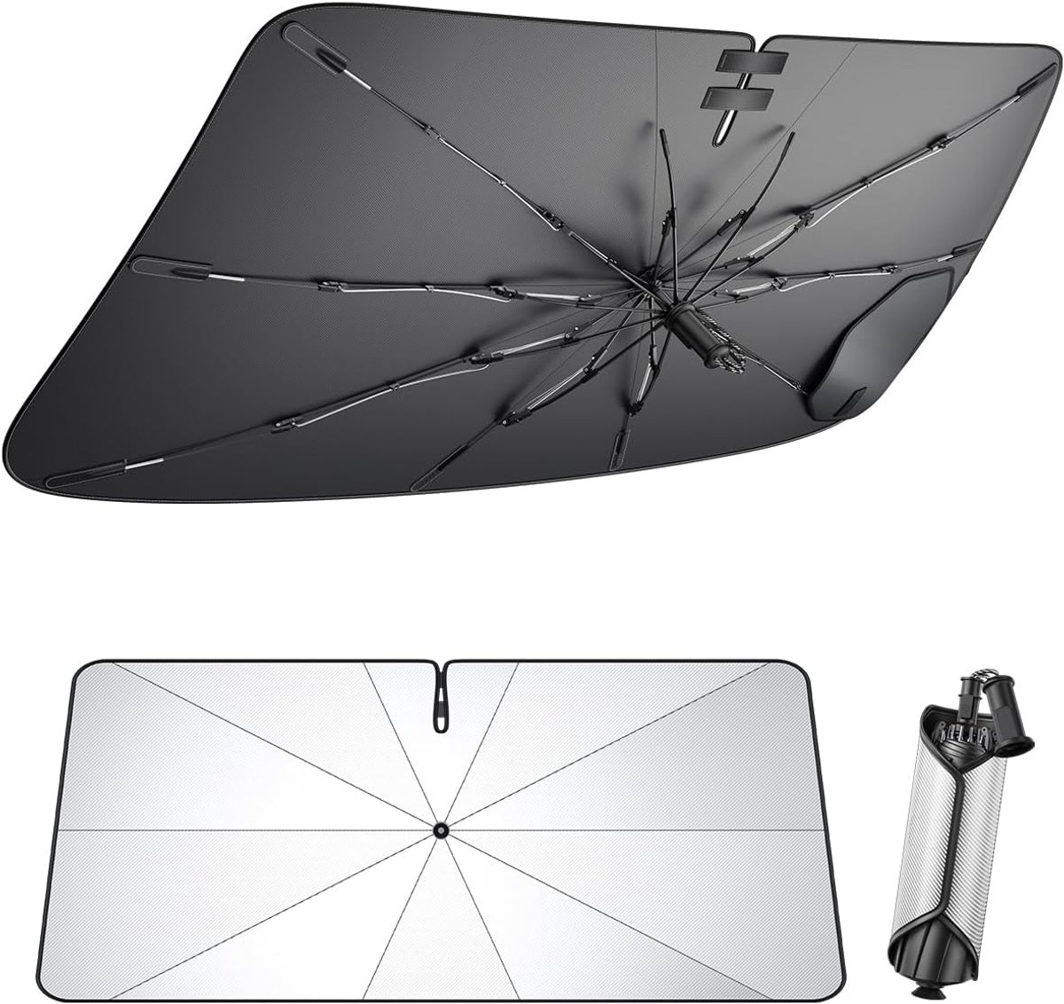 Auto parasol voor Citroen C5 Aircross 2018-2025 - Vouwbaar - UV-bescherming - Bescherming tegen zonnestralen - ShopVlot