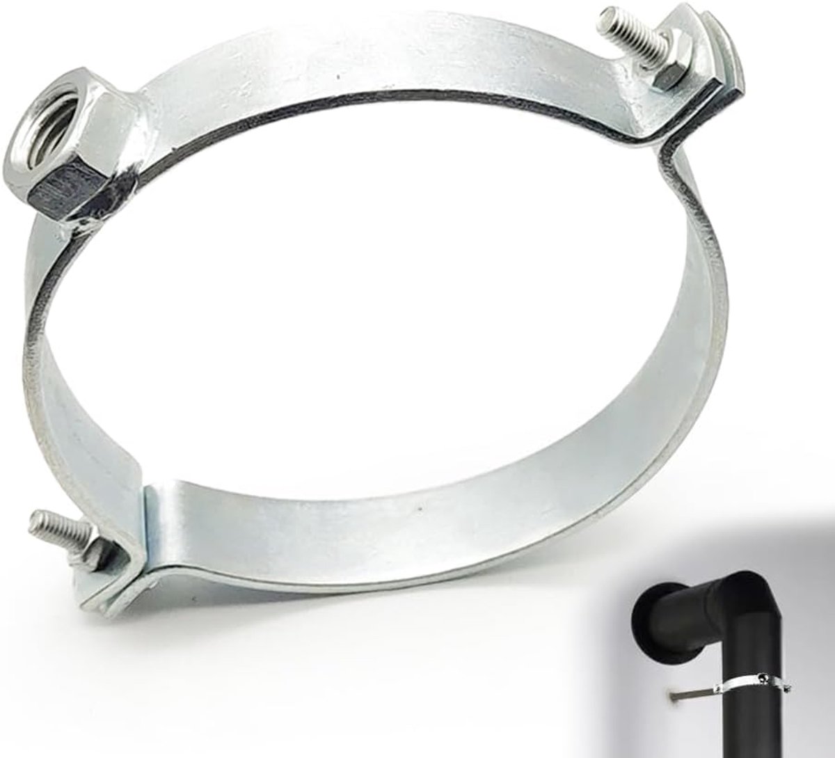 Oven tube holder 120mm - gegalvaniseerd - wandmontage - eenvoudig te installeren - ShopVlot