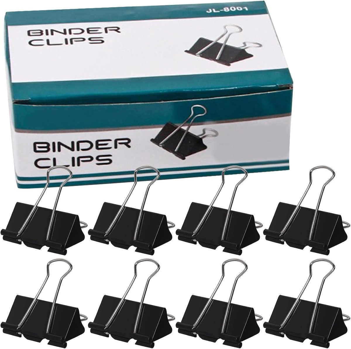 24 Pcs Double Clip Pliers, Multifunctional Binder Clips, Large Black Document Clip, Document Clips, Metal Paper Clips - ShopVlot