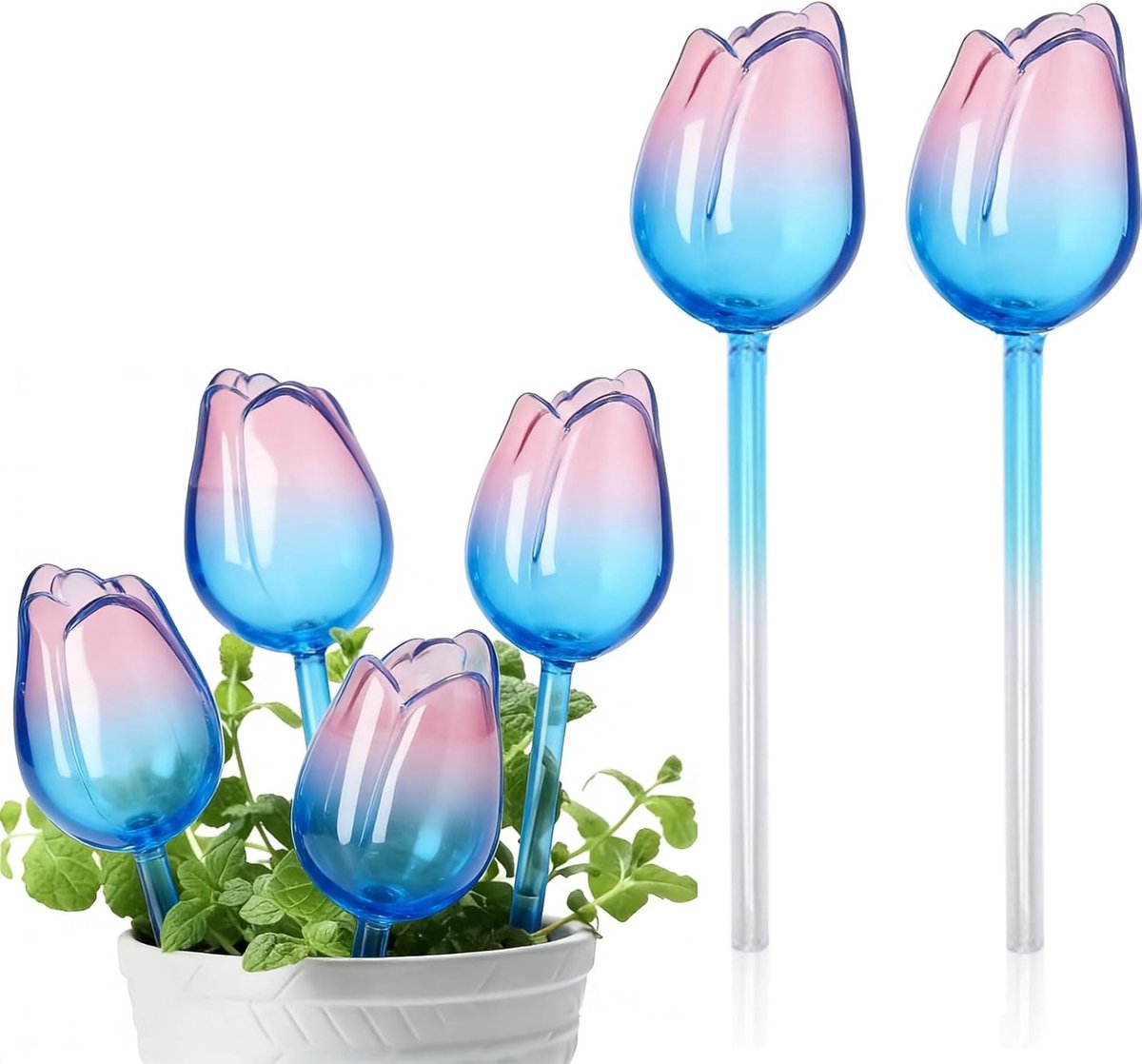 Automatisch bewateringssysteem - waterdispenser voor planten - bloemvormig - ideaal voor zorgeloze vakanties - SnelShoppen