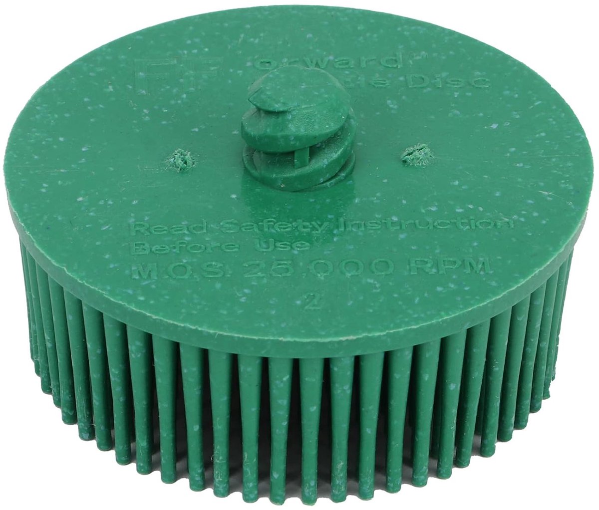 SnelShoppen - 2 Inch Borstel Schijf Grit, Siliconen Carbide Materiaal Voor Efficiënte Coating Verwijdering en Polijsten van Metaal (Geel) (Groen)