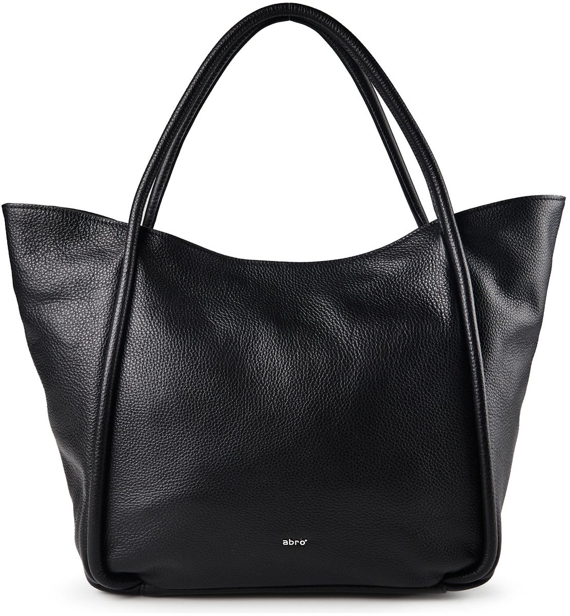 abro Willow Shopper Tas Leder 50 cm - 20 L - black-nickel