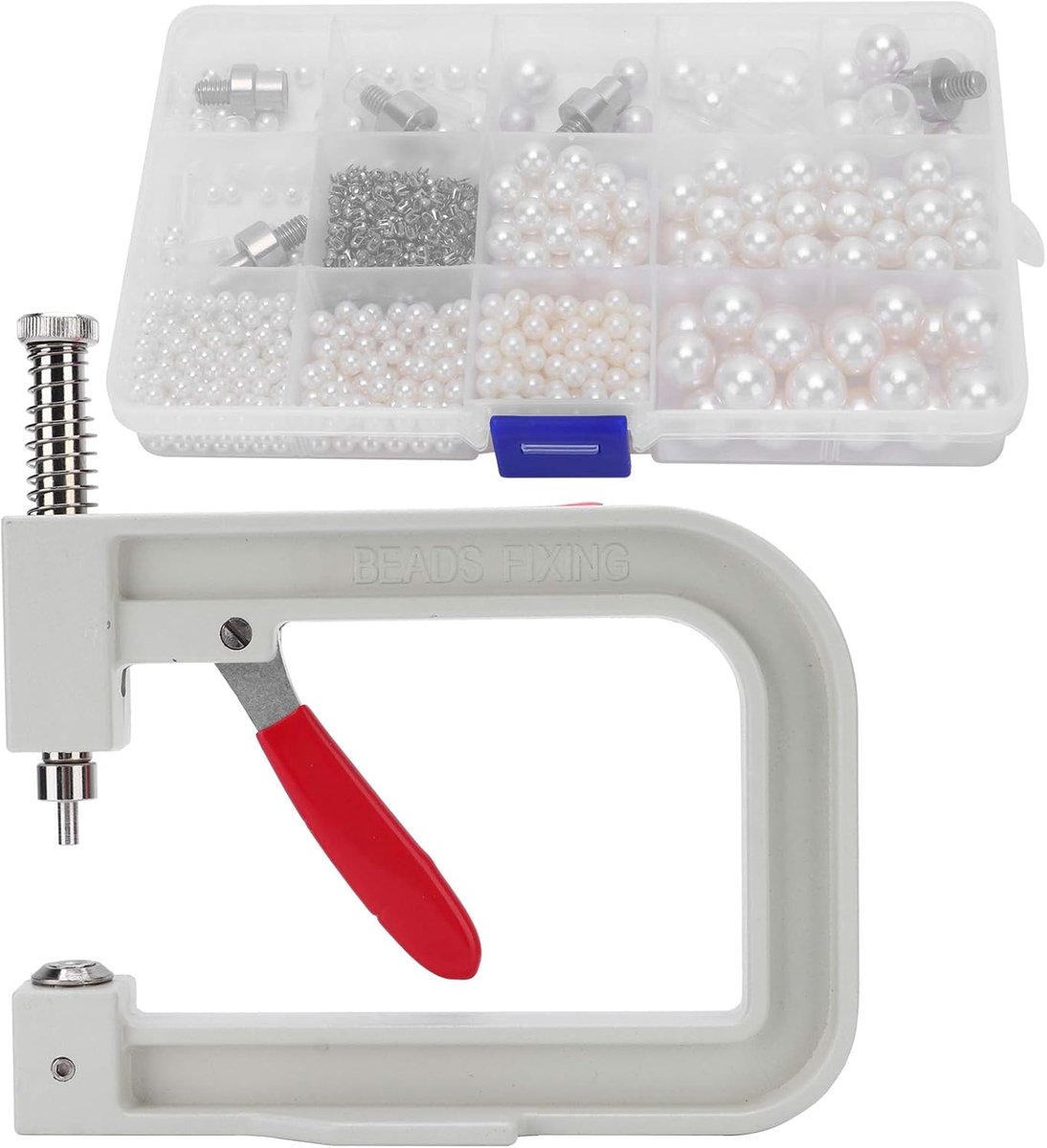 Manual Pearl Setting Machine, DIY Pearl Setting Tool Kit Handmade Beads Rivet Button Set Pearl Fixing Machine Craft - ShopVlot