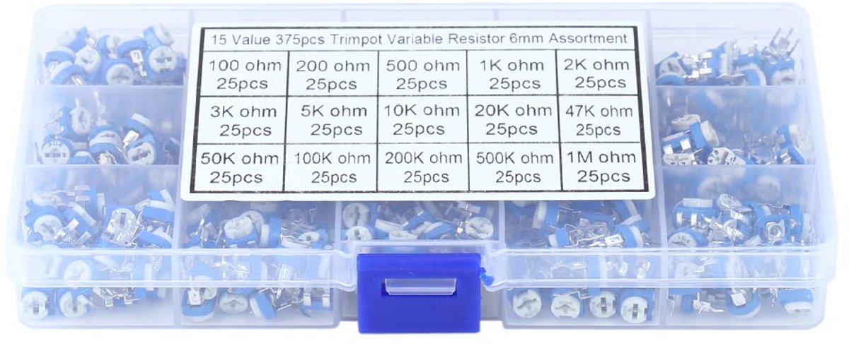 Variable Resistance Potentiometer Resistor Assortment Set Set Variable Resistance Potentiometer Trimmer Potentiometer - ShopVlot