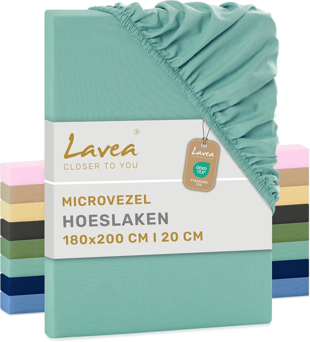 Fitted sheet 180 x 200 cm - microfiber - koel en ademend - ideaal voor herstel slaap - ShopVlot