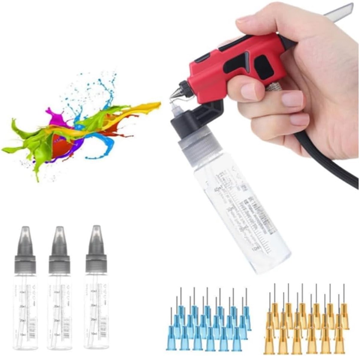 modellen voor modellen, schildergereedschap, PT-AB wasvrije airbrush met markerrek, snelle kleurverandering, hobby, doe-het-zelf knutselgereedschap