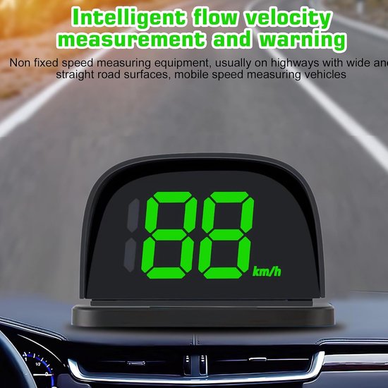 Digitale Snelheidsmeter voor Auto, Universeel HUD Head Up Display, Snelheidsmeter voor Motorfiets en Fiets — afbeelding 2
