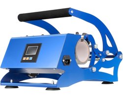 Mok Sublimatiepers - Hittepers Transferpers - Mokken Bedrukken - 6-in-1 Pers - 29 x 415 x 40 cm - Blauw Zwart