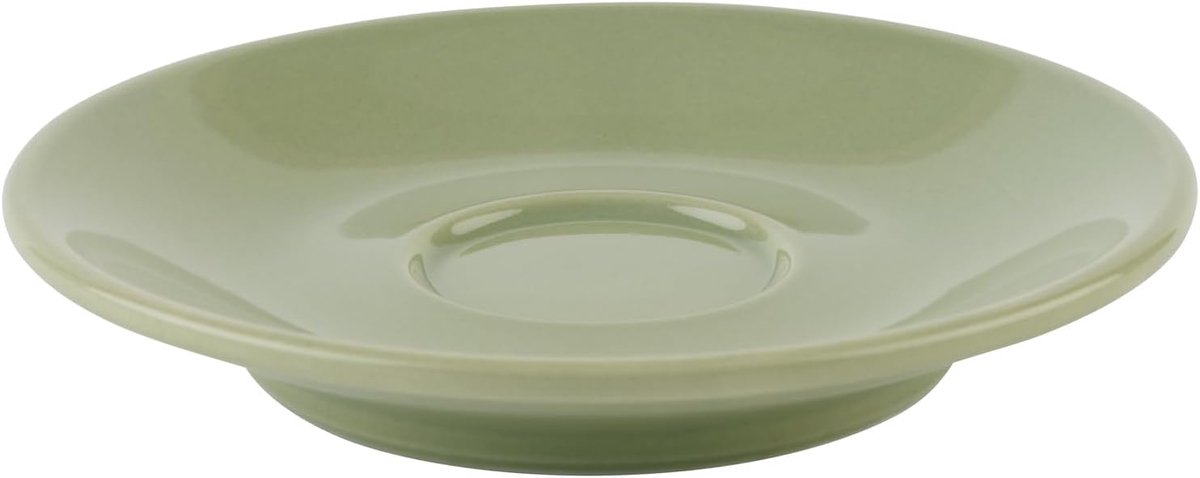 16010 espresso-schoteltje in groen Ø 11,5 cm, hoogte 2 cm