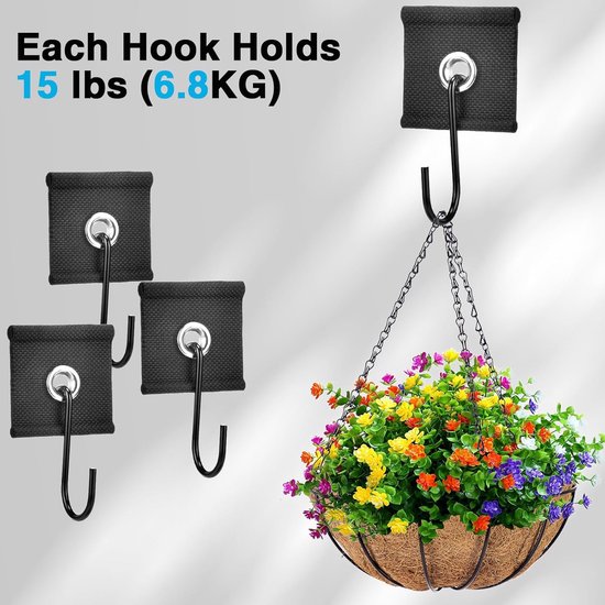 12 Pcs Loader Strip Hooks 5/6mm and 7/8mm, RV Awning Hooks for Tiller Rail, Camping Ticket Hooks, Tube Strip Hooks for - ShopVlot — afbeelding 3