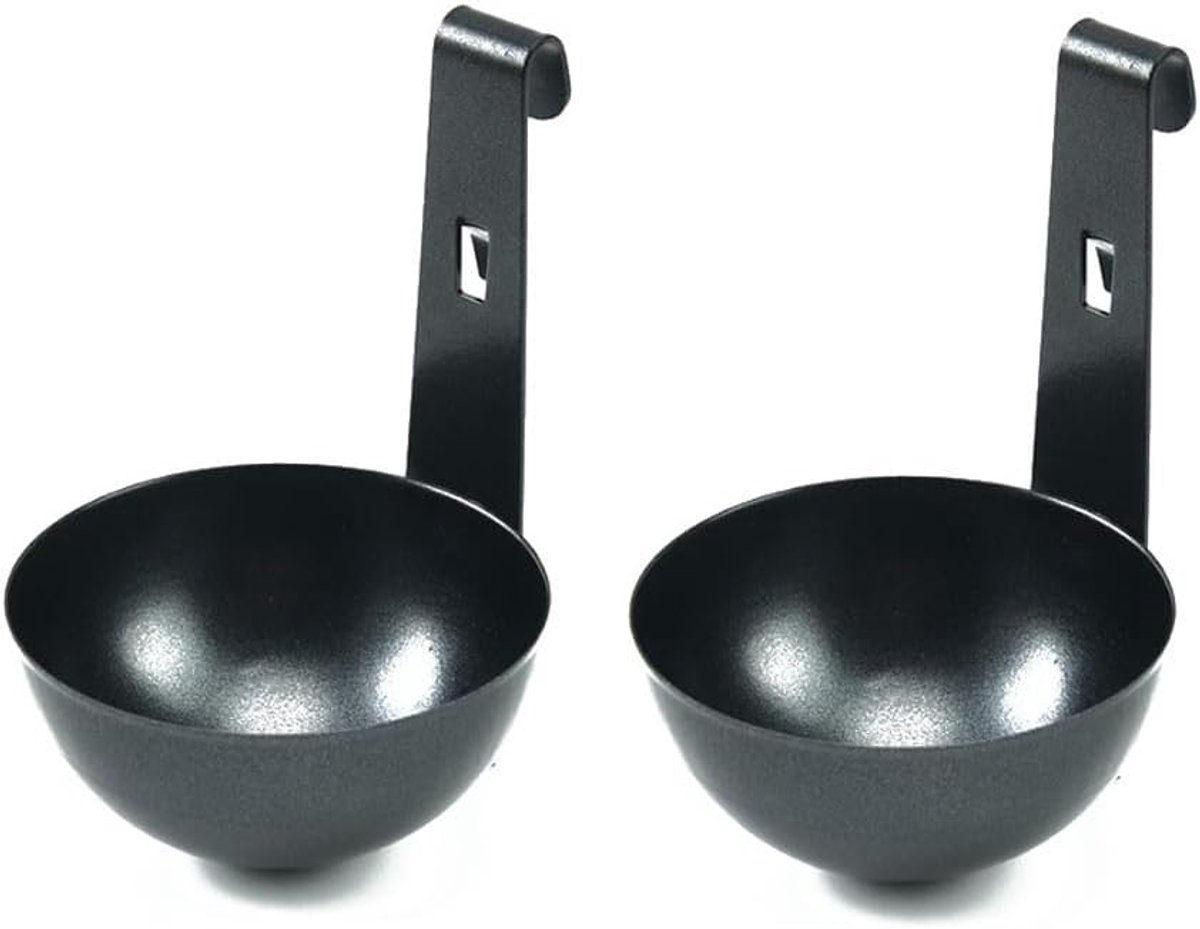 2pcs Egg Poacher Stainless Steel Poached Egg Maker Mold Eggs Poacher Cup Microwave Cookware Egg Poacher Egg Poachers - ShopVlot