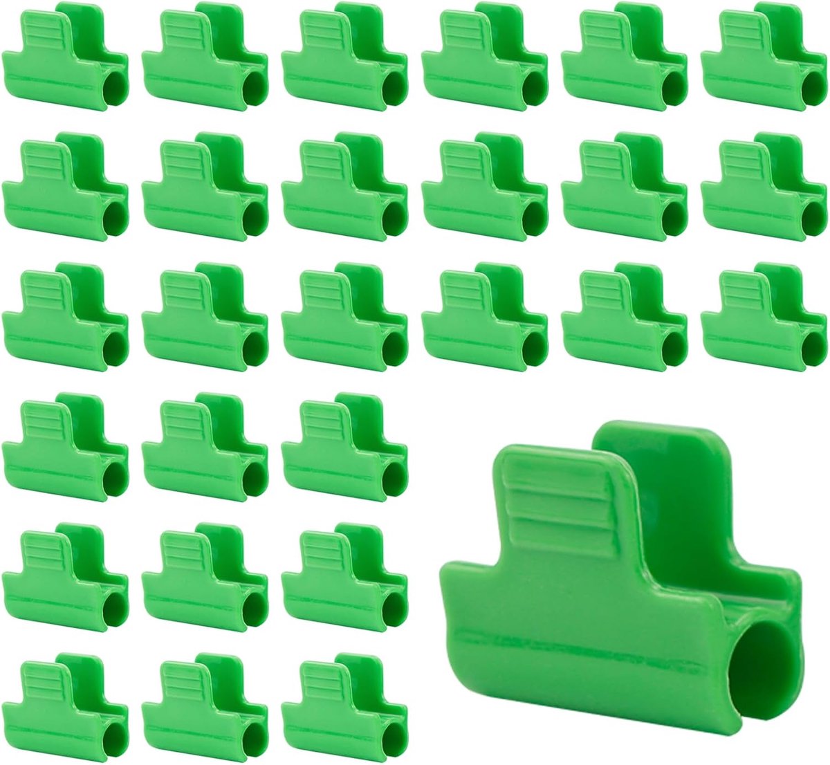 FERCAISH Schaduwbuisclips voor in de tuin, groene broeikasklemmen, broeikasfolieclips, kunststoffolieclips, voor - ShopVlot