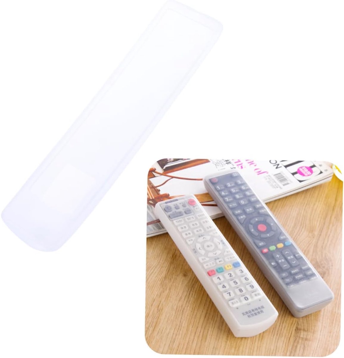 SnelShoppen - Silicone TV Afstandsbediening Hoes - Stofdicht, Waterbestendig, Ergonomisch Design - Bescherming voor TV, Decoder, Zwart
