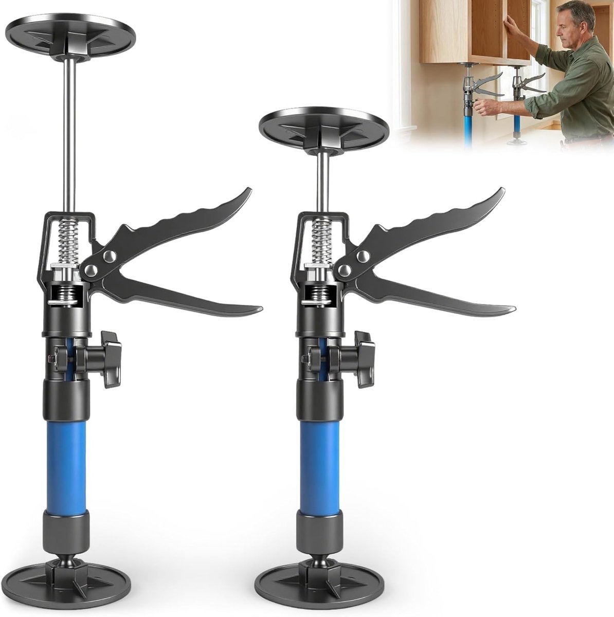 2 x Telescopic Ceiling Brackets, Telescopic Brackets, Height Adjustable from 30 - ShopVlot
