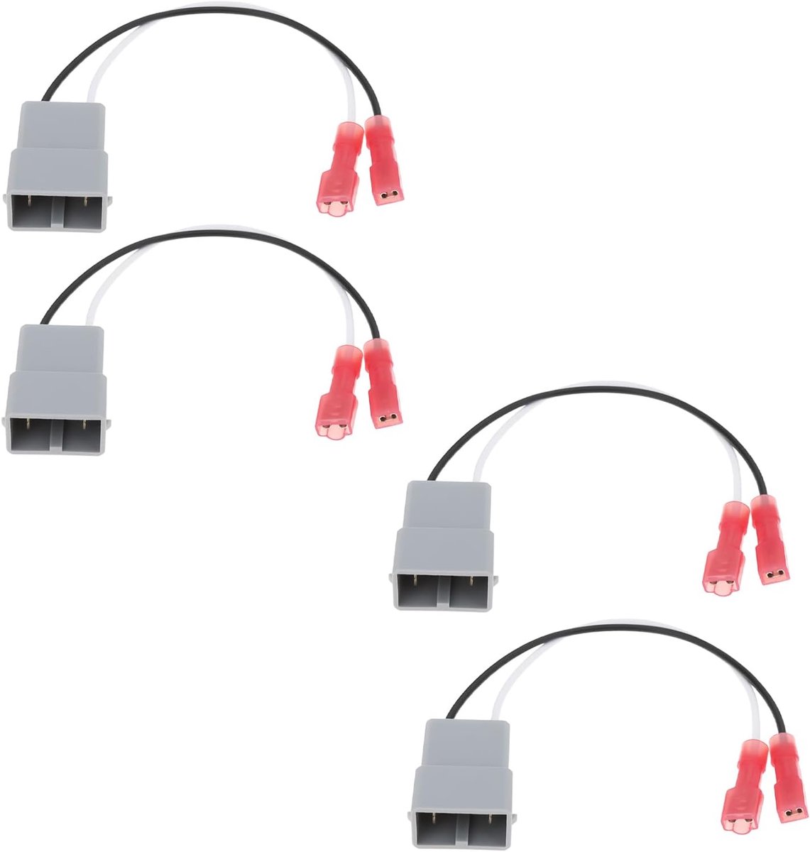 SnelShoppen - 4 Stuks 2-Pins Auto Deur Speaker Bedrading Connector CT55-HD01 Geschikt voor Meeste Honda Modellen - Duurzaam Metaal en Kunststof