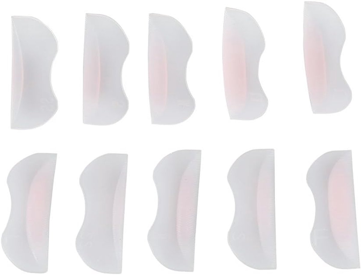 SnelShoppen - 5 Paar Silicone Valse Wimpers Curl Lifting Nepprofielen voor een Prachtige Kijk - Duurzaam en Milieu-vriendelijk - Geschikt voor alle Oo